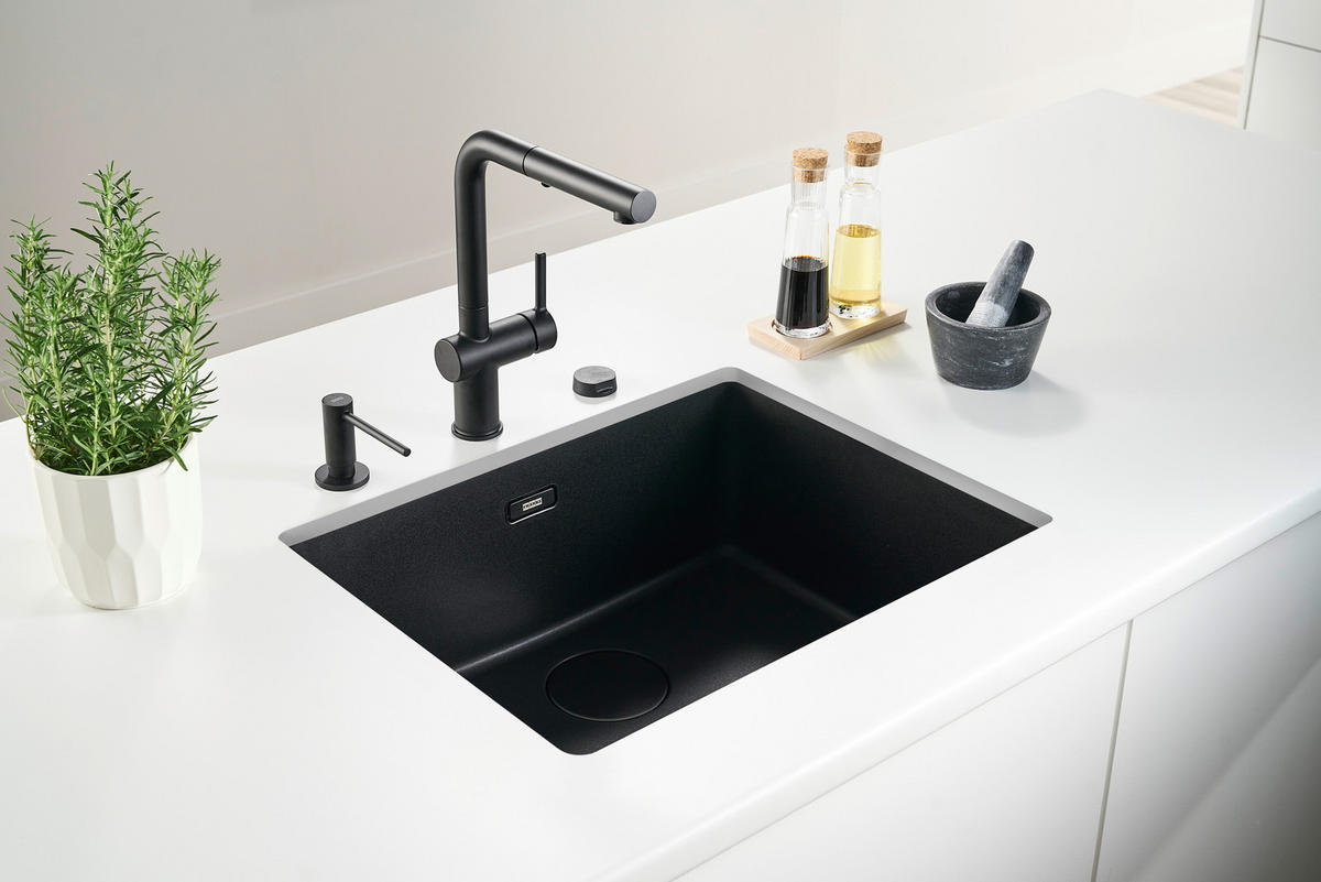 EINBAUABFALLSAMMLER 2 x 18 l  Metall, Kunststoff  - Edelstahlfarben/Grau, Basics, Kunststoff/Metall (56,0-56,8/36,0/39,9cm) - Franke