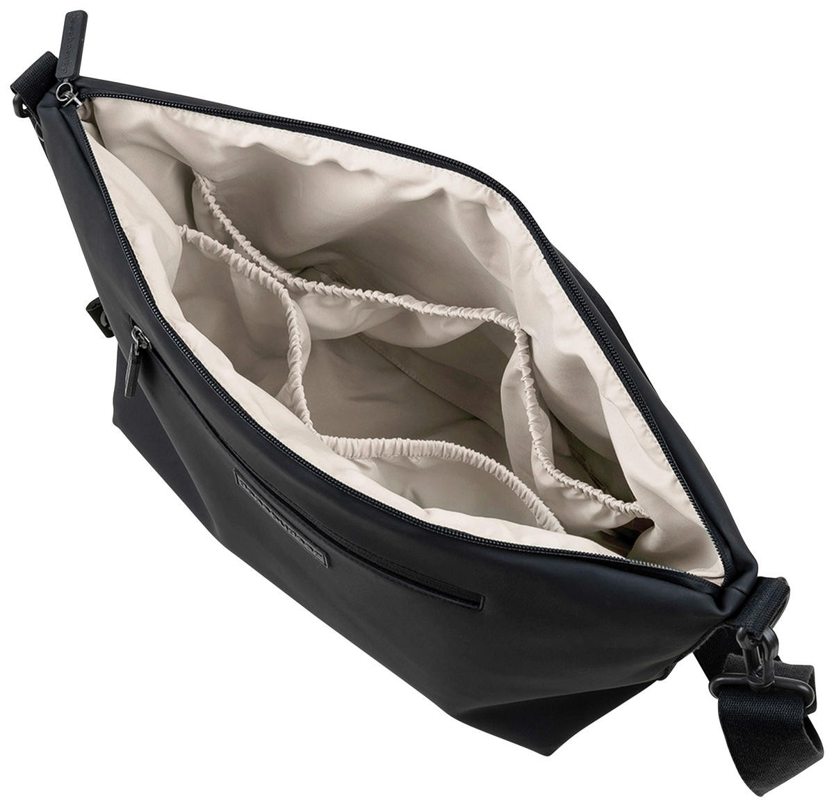 WICKELTASCHE  - Schwarz, Basics, Kunststoff/Textil (44/14/25cm)