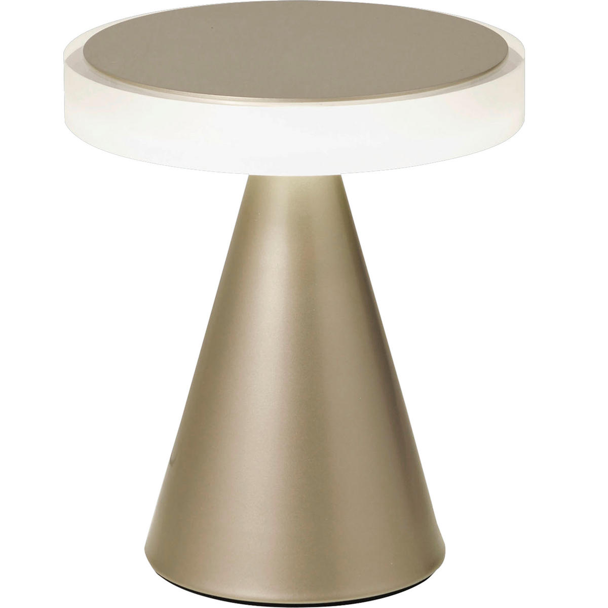 LED-TISCHLEUCHTE Neutra 17/20 cm   - Goldfarben, Basics, Kunststoff/Metall (17/20cm) - Fabas Luce