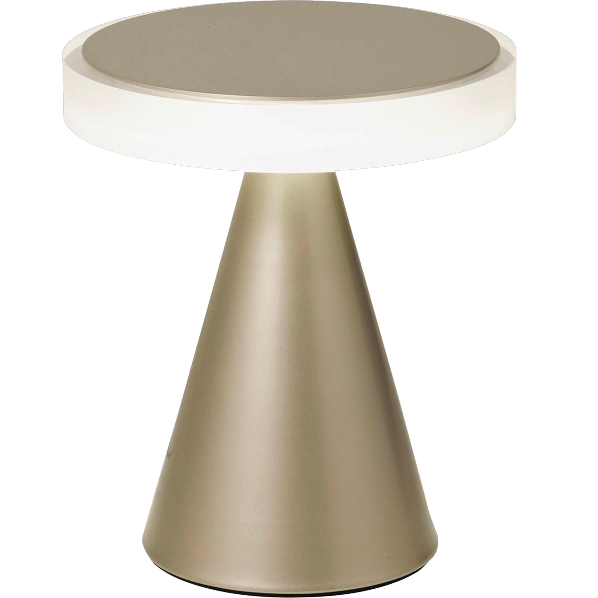 Fabas Luce Led-Tischleuchte Neutra Gold 20 cm