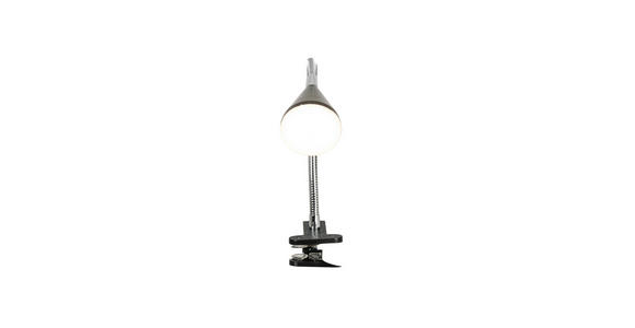 LED-KLEMMLEUCHTE 42/6/10 cm - Chromfarben/Transparent, Basics, Kunststoff/Metall (42/6/10cm) - Boxxx