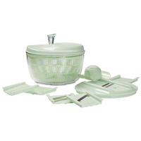 SALLADSSLUNGA SET - klar/ljusgrön, Basics, metall/plast - Homeware Profession.