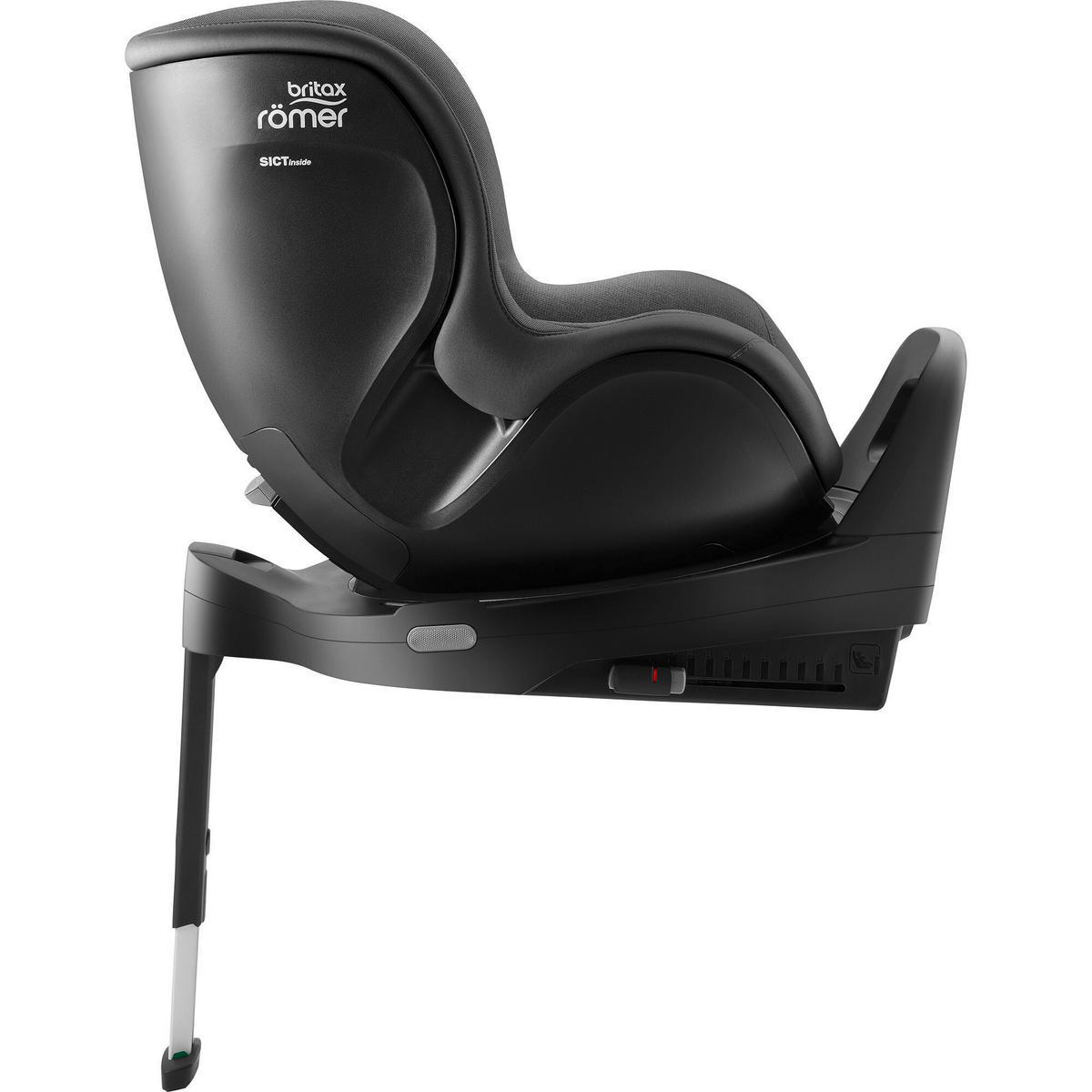 REBOARDER-KINDERSITZ Dualfix 5Z  - Dunkelgrau/Anthrazit, Basics, Kunststoff/Textil (44/48/74cm) - Britax Römer