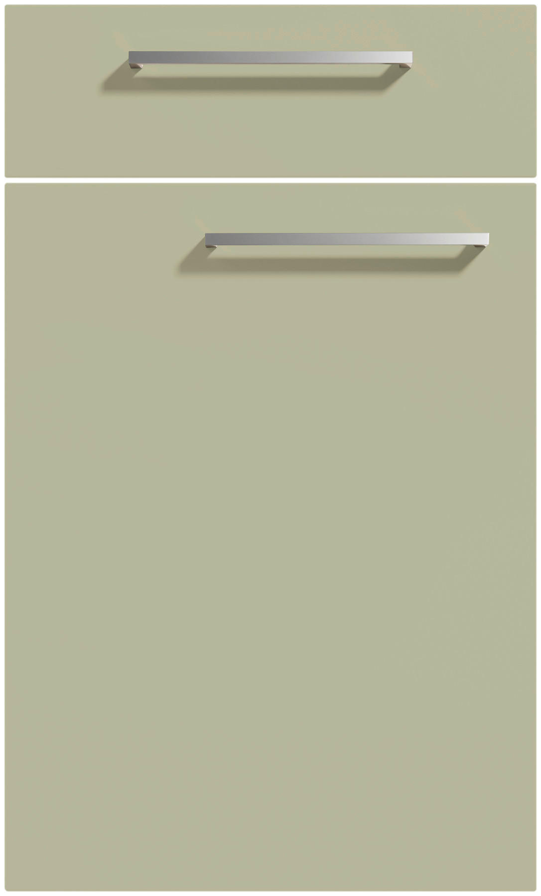 EINBAUKÜCHE SOFT LACK  - Weiß/Grün, Design, Holzwerkstoff - Nolte Küchen