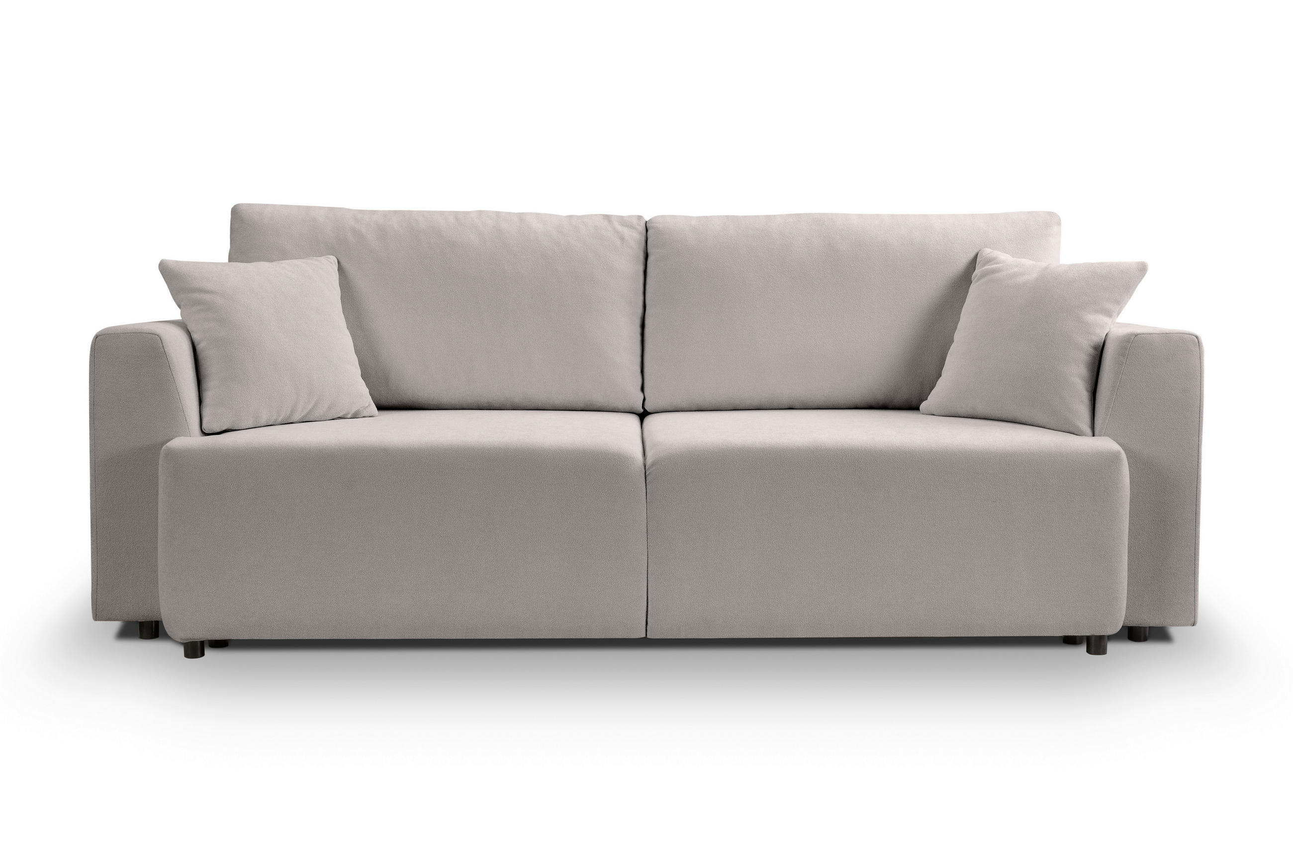 Mid.you Schlafsofa Point Hellgrau 250x95x99 cm