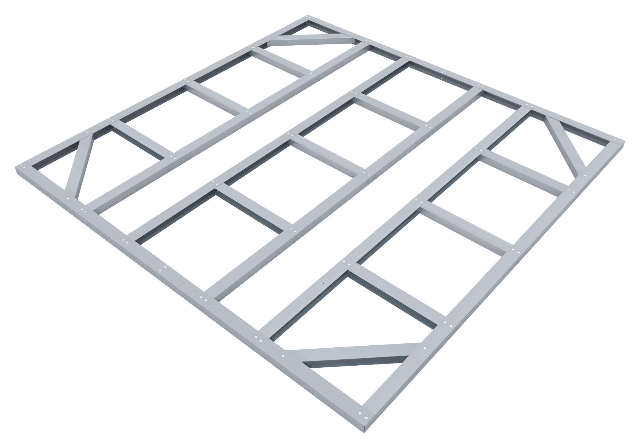 FUNDAMENT - Silberfarben, Basics, Metall (237/2/234cm)