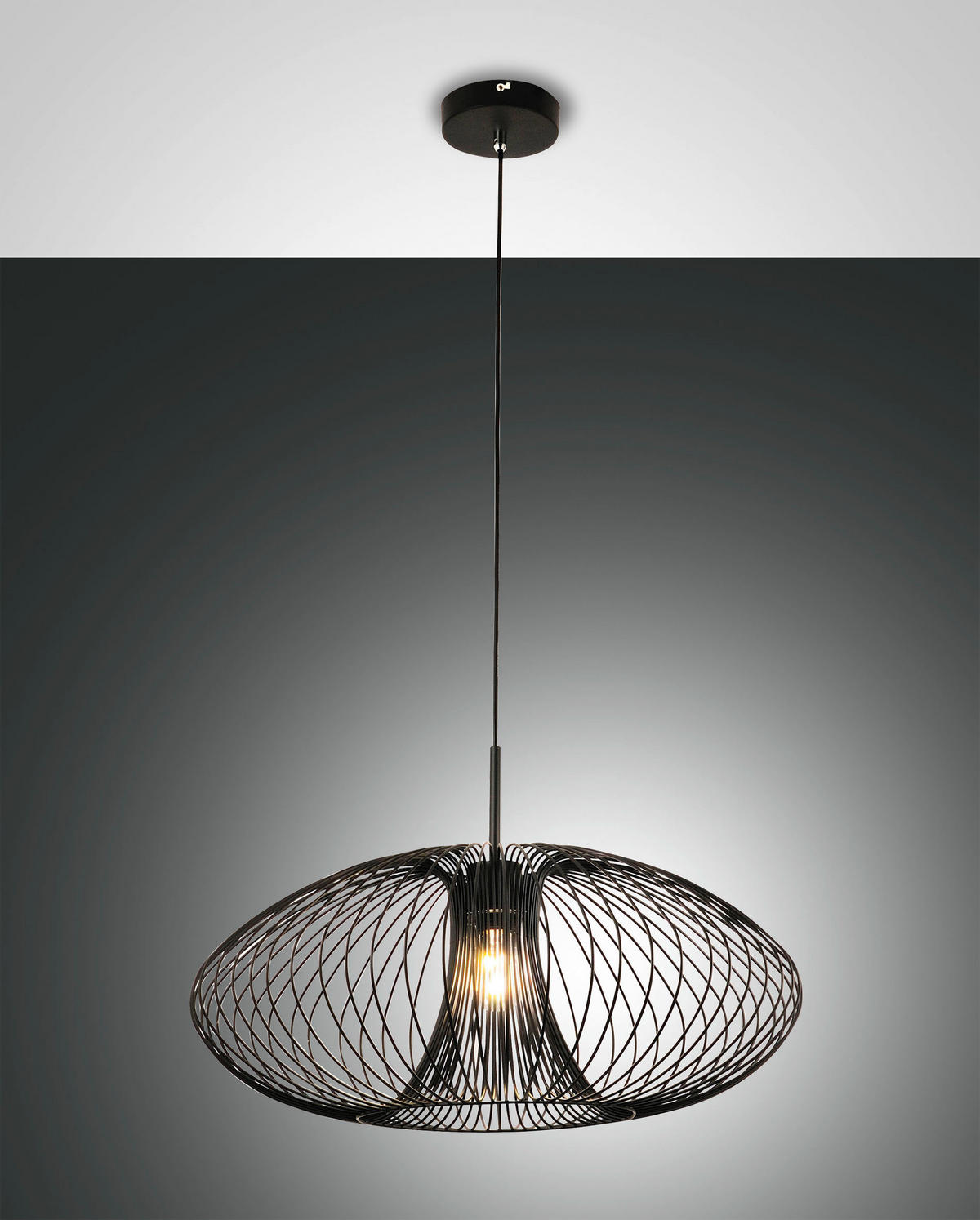 HÄNGELEUCHTE 60/200 cm  - Schwarz, Basics, Metall (60/200cm)