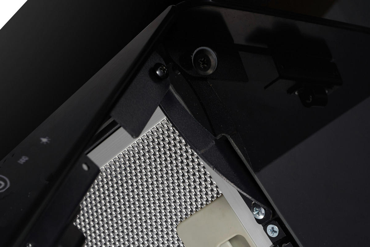 DUNSTABZUGSHAUBE CH89090S  - Schwarz, Trend, Glas/Metall (89,5/74,2-109,2/38,5cm) - Respekta