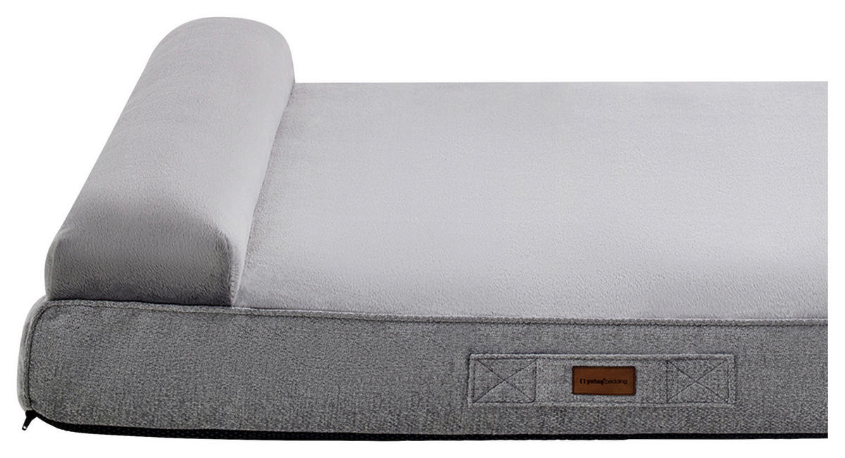 HUNDEBETT - Grau, Basics, Textil (110/80cm) - Yatas