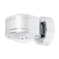 LED-WANDLEUCHTE MEGATRON PRO AMBIENTE 14,3/11,2/9,0 cm  - Chromfarben, Design, Metall (14,3/11,2/9,0cm)