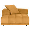 SOFAELEMENT in Flachgewebe Currygelb  - Currygelb/Schwarz, KONVENTIONELL, Kunststoff/Textil (125/66/155cm) - Carryhome