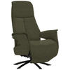 RELAXSESSEL in Textil Grün  - Schwarz/Grün, Design, Textil/Metall (73/108/86cm) - Welnova