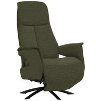 RELAXSESSEL in Textil Grün  - Schwarz/Grün, Design, Textil/Metall (73/108/86cm) - Welnova