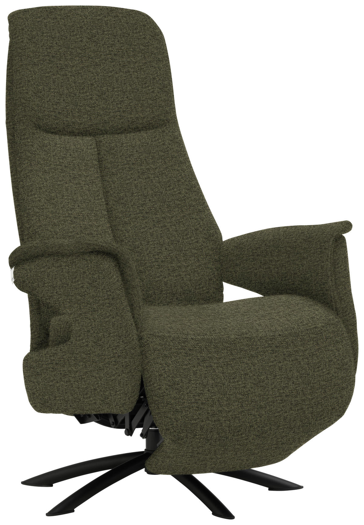 RELAXSESSEL in Textil Grün  - Schwarz/Grün, Design, Textil/Metall (73/108/86cm) - Welnova
