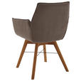 ARMLEHNSTUHL  in Flachgewebe  - Eichefarben/Cappuccino, Design, Holz/Textil (61/87/63cm) - Waldwelt