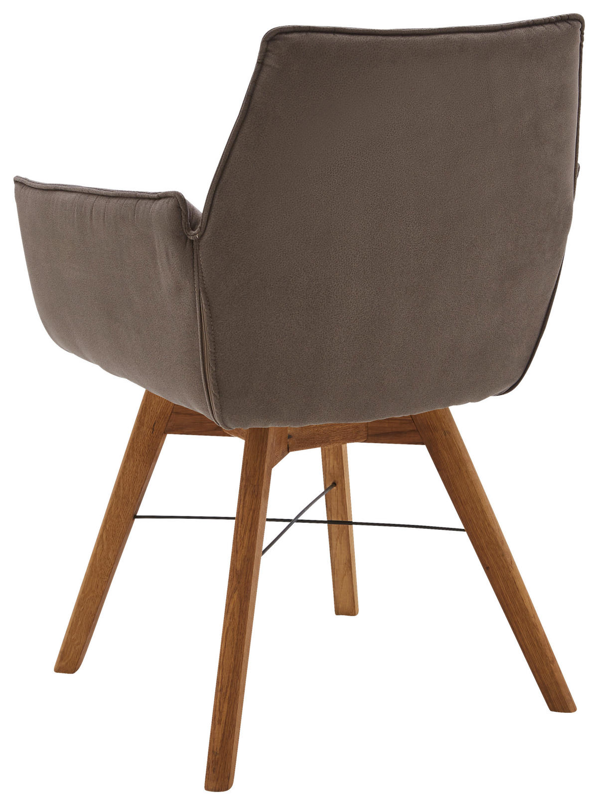ARMLEHNSTUHL  in Flachgewebe  - Eichefarben/Cappuccino, Design, Holz/Textil (61/87/63cm) - Waldwelt