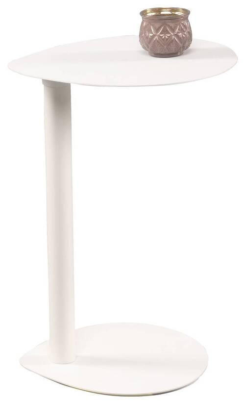 BEISTELLTISCH in Metall 34/32/46 cm  - Weiß, Design, Metall (34/32/46cm) - Xora