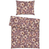 BETTWÄSCHE 3-teilig Exquisit Satin 140/200 cm  - Aubergine, Basics, Textil (140/200cm) - Estella