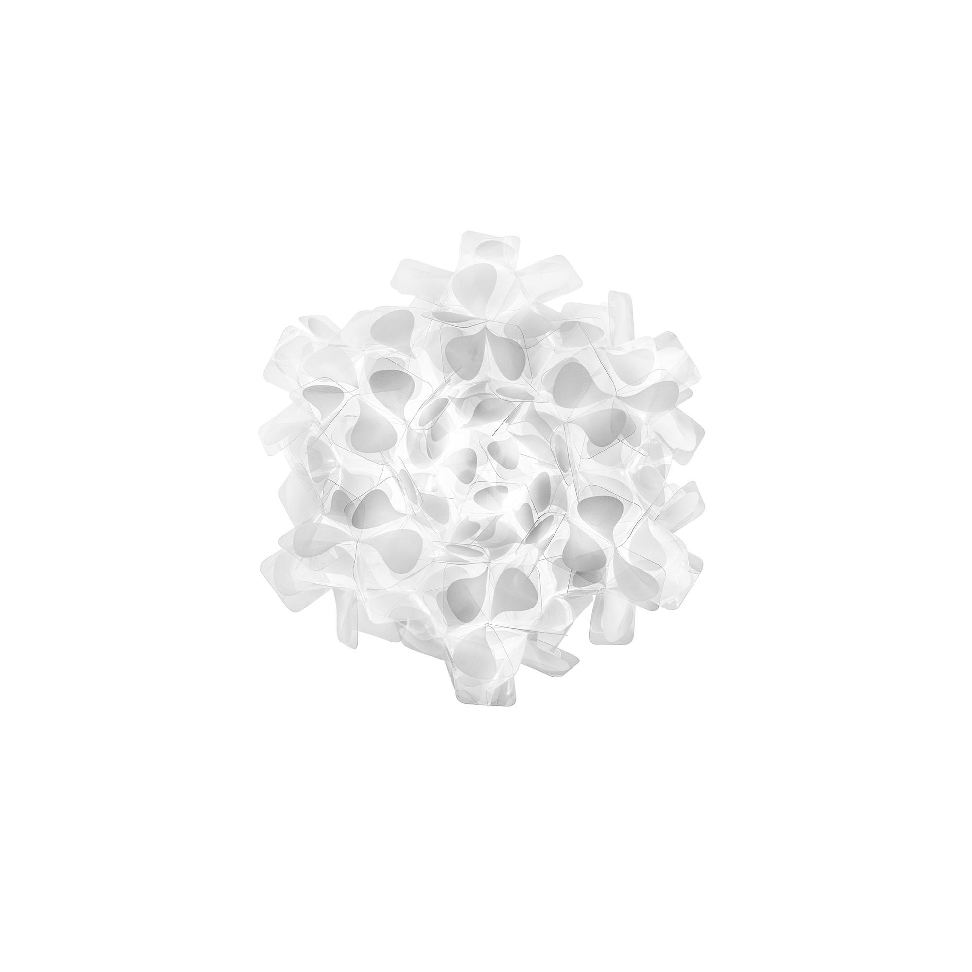 DECKENLEUCHTE CLIZIA 32/15 cm   - Transparent/Weiß, Design, Kunststoff (32/15cm) - Slamp