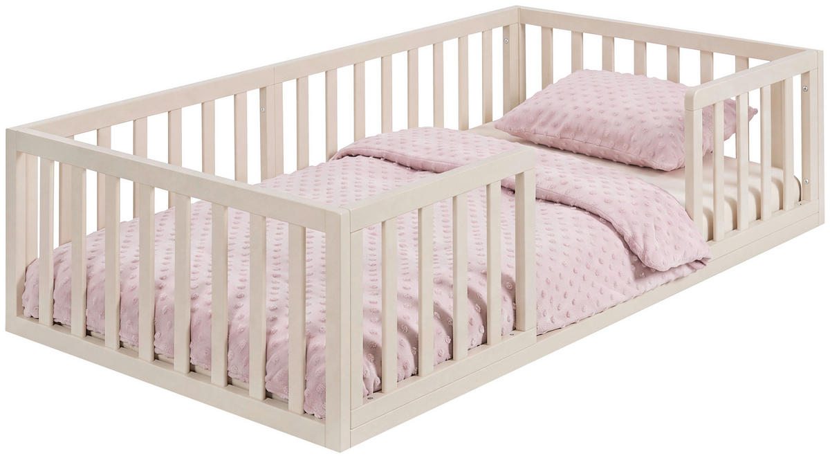 BODENBETT 70/140 cm  in Kaschmir  - Hellbraun/Kaschmir, Basics, Holzwerkstoff (70/140cm) - Roba