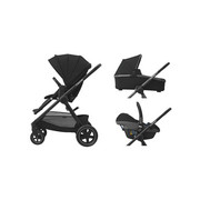 Adorra Set KINDERWAGENSET Schwarz - Schwarz, LIFESTYLE, Textil/Metall (59,5/113/95,5cm) - Maxi-Cosi