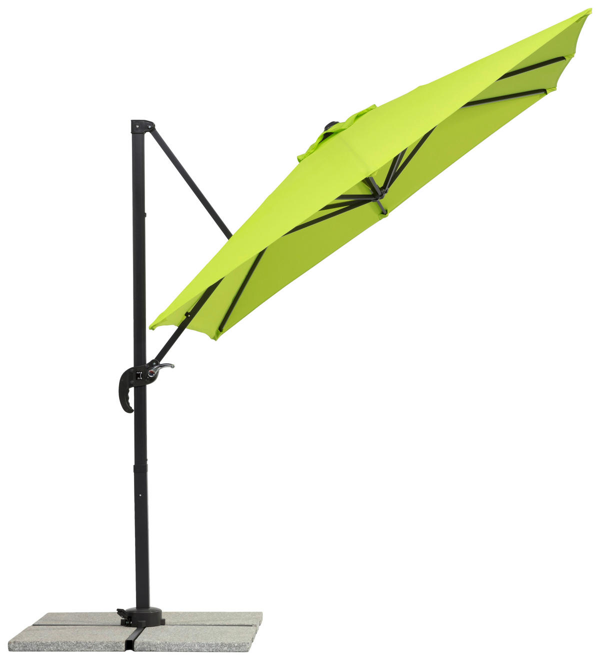 AMPELSCHIRM   - Anthrazit/Grün, Basics, Textil/Metall (300/239/230cm) - Schneider