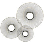 WANDSPIEGEL Zinkfarben  - Goldfarben/Zinkfarben, Design, Glas/Metall (92/92/4,5cm) - Ambia Home