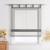 RAFFROLLO  transparent  140/155 cm    - Hellgrau, Basics, Textil (140/155cm)