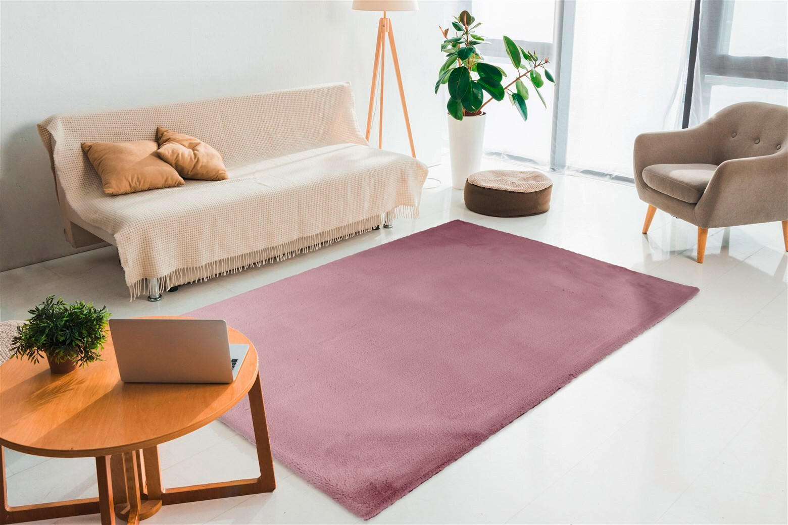 HOCHFLORTEPPICH 200/290 cm Rabbit Light 525 Rosa Rosa  - Rosa, KONVENTIONELL, Textil (200/290cm)