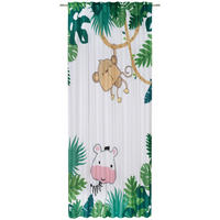 GYEREKFÜGGÖNY  - erdőzöld/fehér, Konventionell, textil (135/245cm) - Ben'n'jen