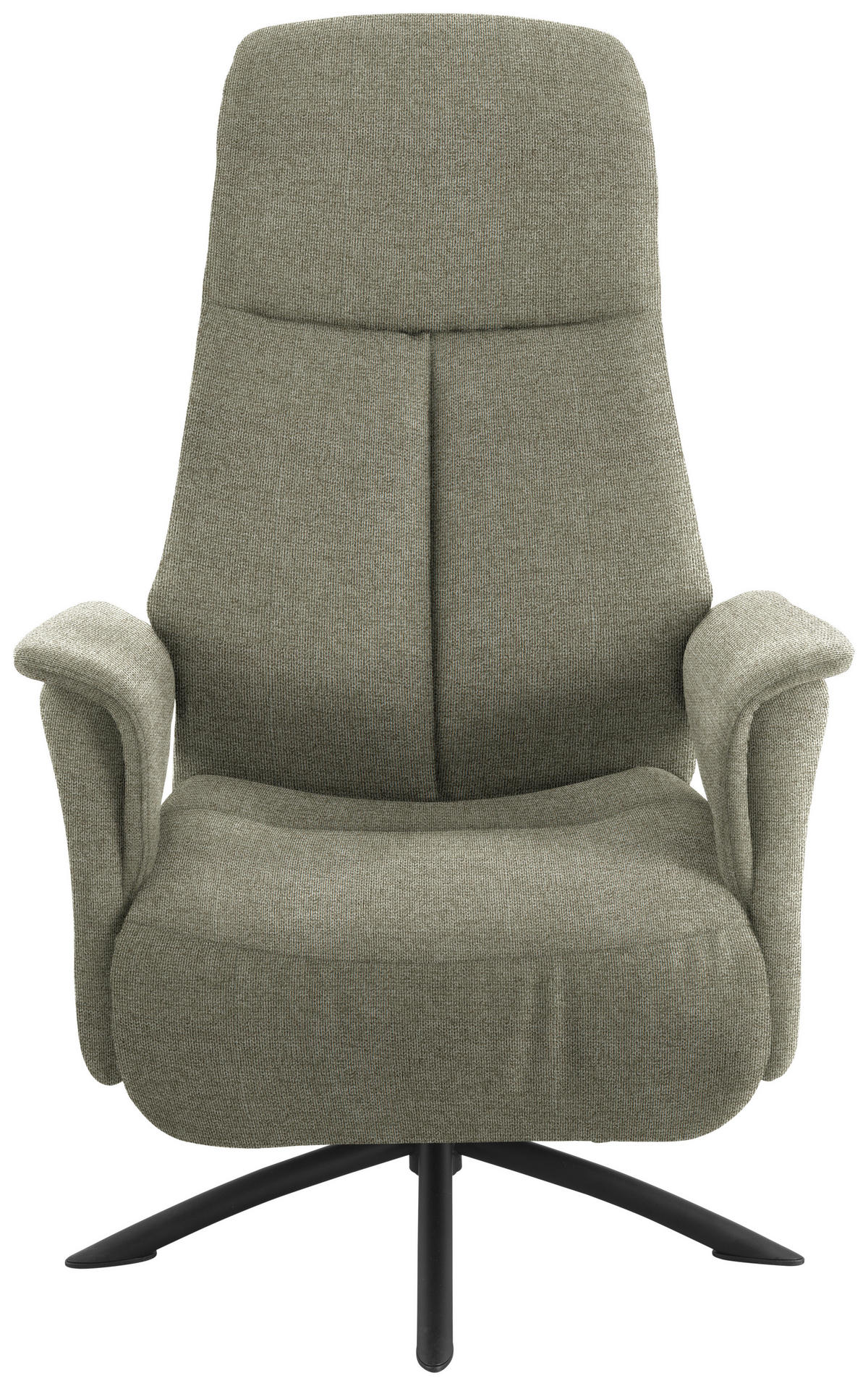 RELAXSESSEL in Textil Grün  - Schwarz/Grün, Design, Textil/Metall (73/108/86cm) - Welnova