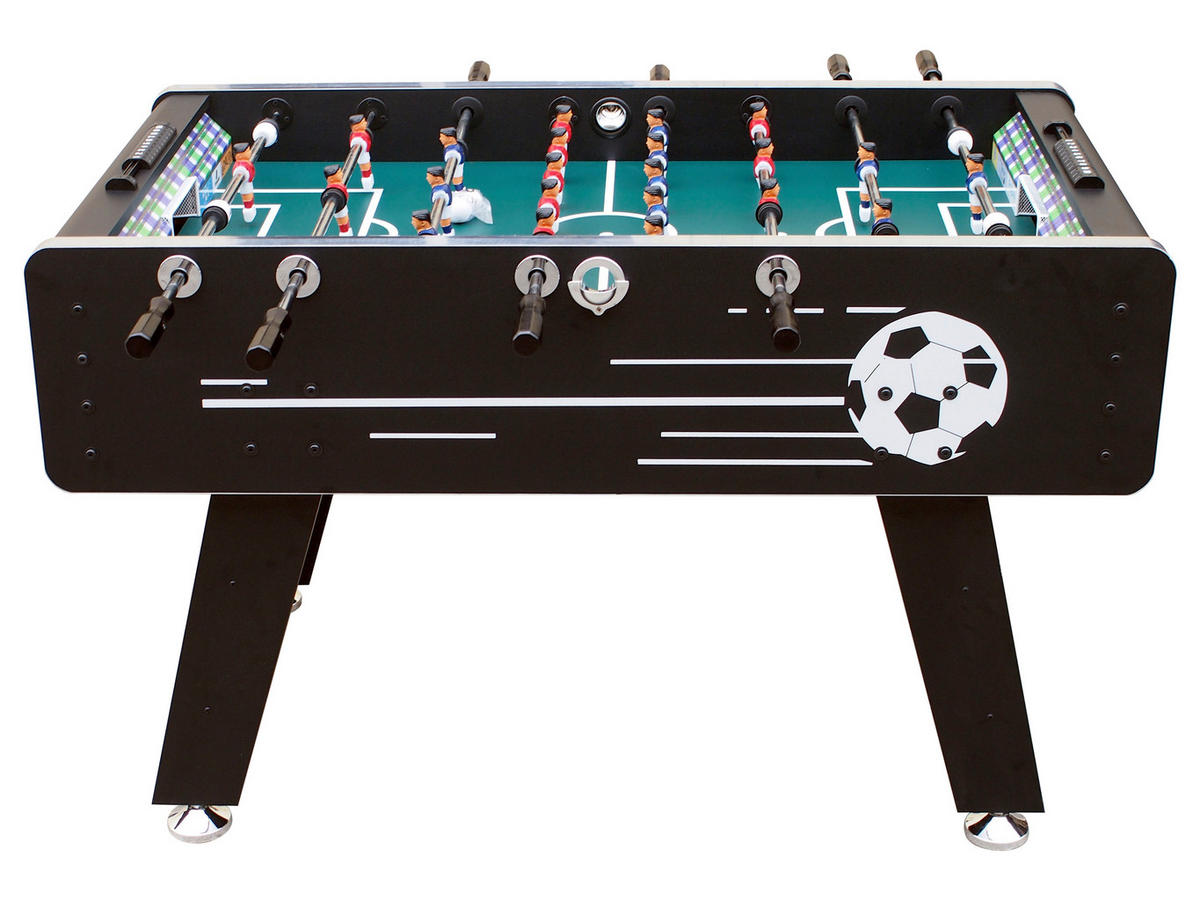 Tischfußball Arena TS - Schwarz, KONVENTIONELL, Holz (75/88/141cm) - Ambia Garden