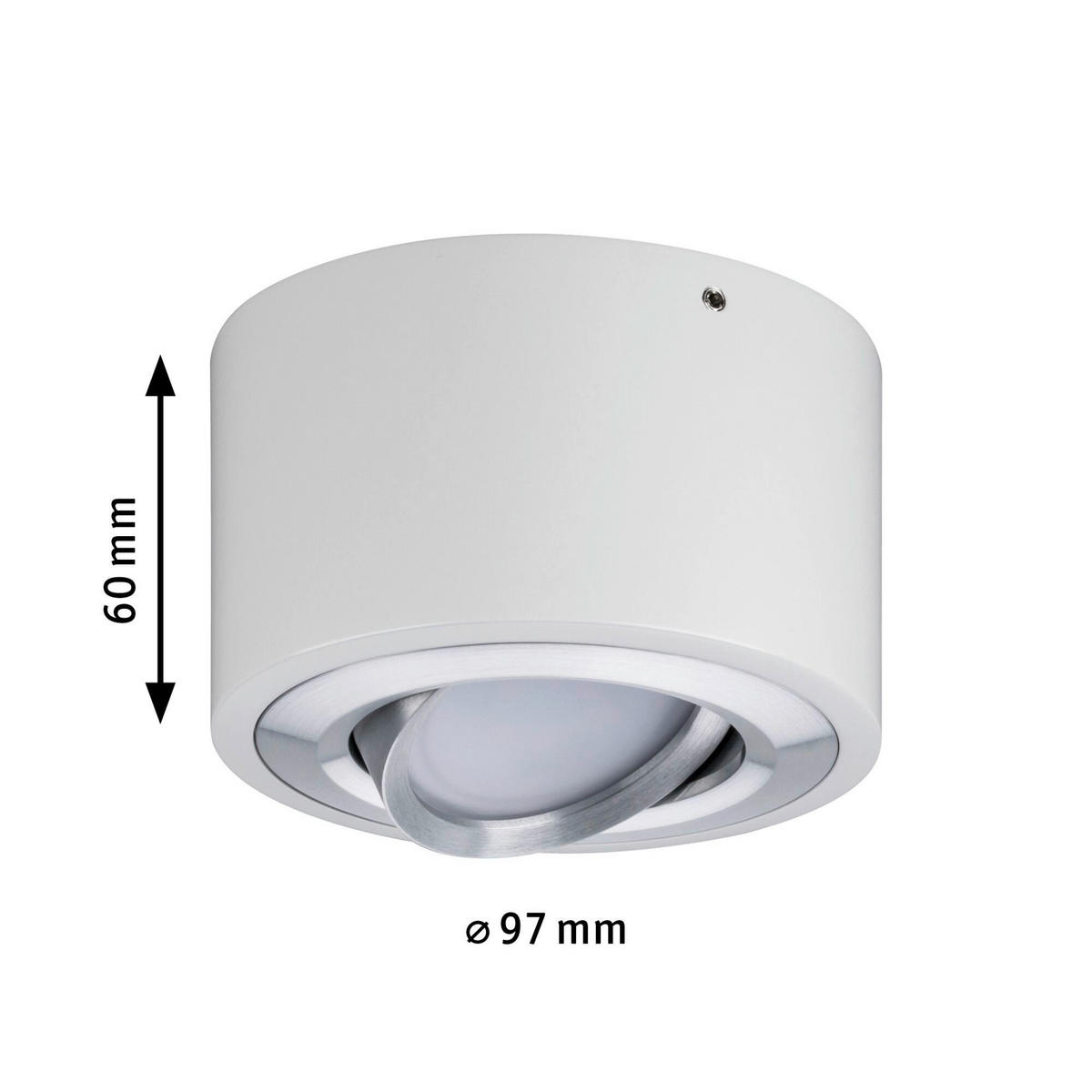 DECKENSTRAHLER 9,7/6 cm   - Alufarben, Basics, Metall (9,7/6cm) - Paulmann
