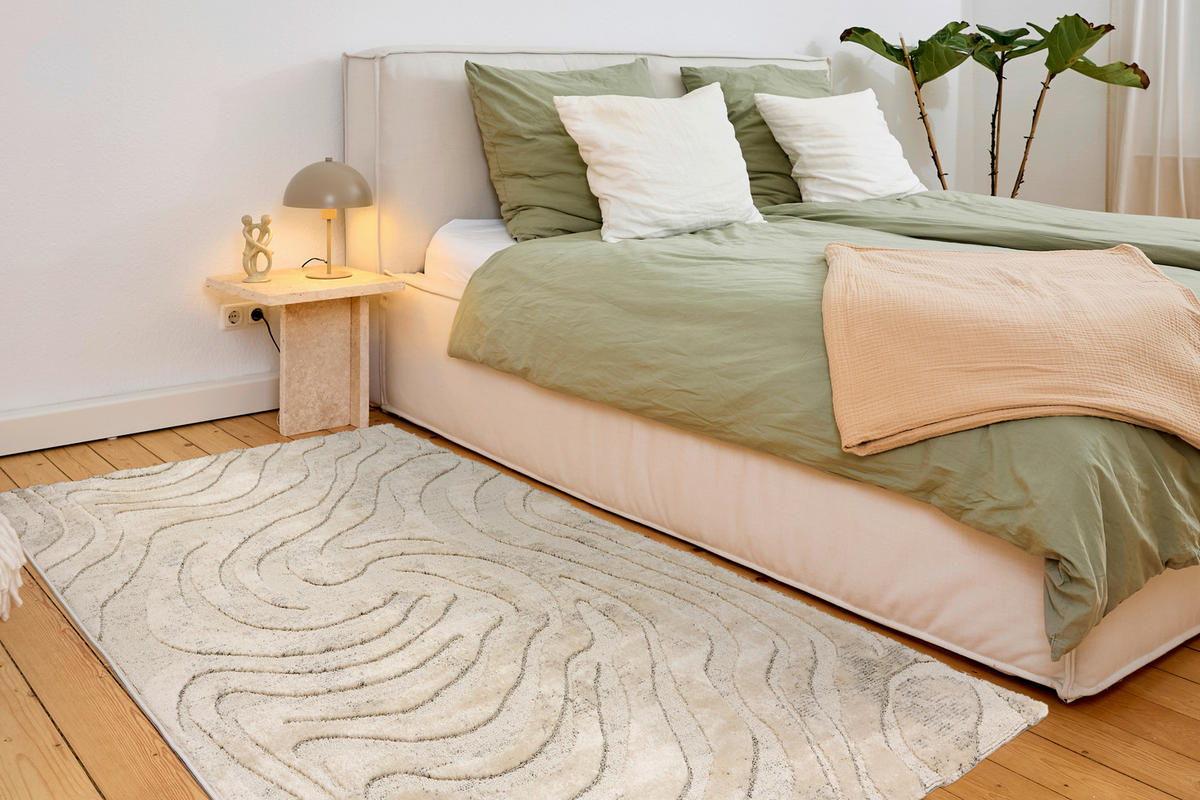 WEBTEPPICH 200/280 cm Lou Creme, Grau rechteckig  - Creme/Grau, Basics, Kunststoff/Textil (200/280cm) - Astra