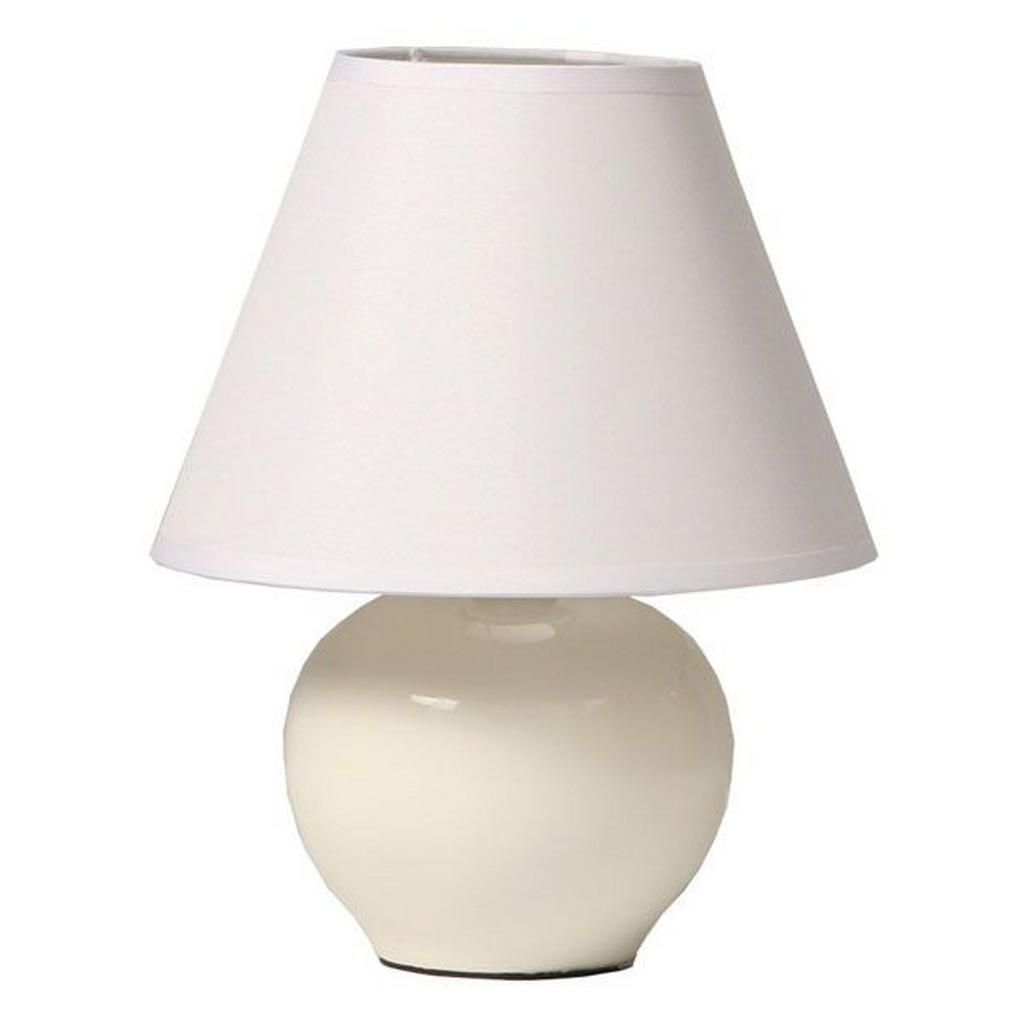 Tischlampe Cindy Cremefarben Mit Kugel-Keramikfuß