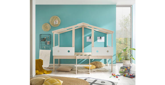 HAUSBETT Lattenrost 90/200 cm  in Weiß, Kieferfarben  - Naturfarben/Weiß, KONVENTIONELL, Holz (90/200cm) - Xora