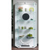 VITRINE in Weiß  - Transparent/Schwarz, Design, Glas/Holzwerkstoff (83/114/17cm) - MID.YOU