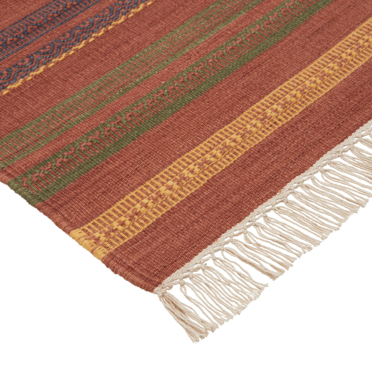 ORIENTTEPPICH  Wohnzimmer 120/180 cm Lilalu Red M. Multicolor, Rot rechteckig  - Rot/Multicolor, KONVENTIONELL, Textil (120/180cm) - Cazaris