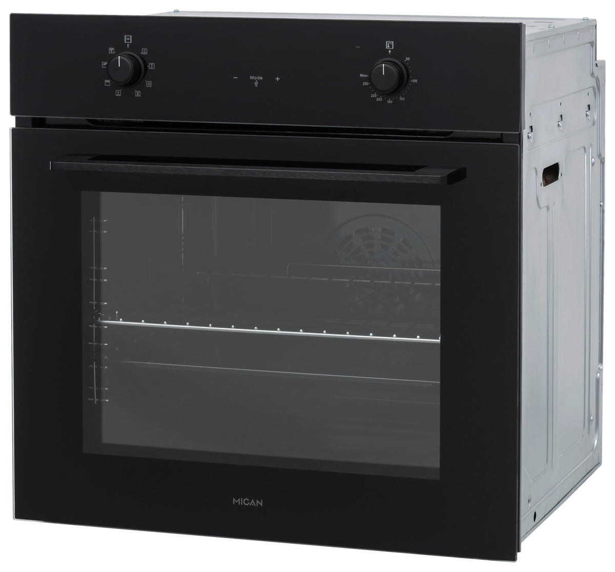 INBYGGNADSUGN BOAHSD65  - svart, Basics, metall/glas (59,5/59,5/57cm) - Mican