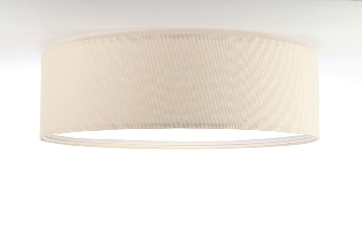 DECKENLEUCHTE Lumi Light 50/20 cm   - Creme, Design, Kunststoff/Textil (50/20cm)