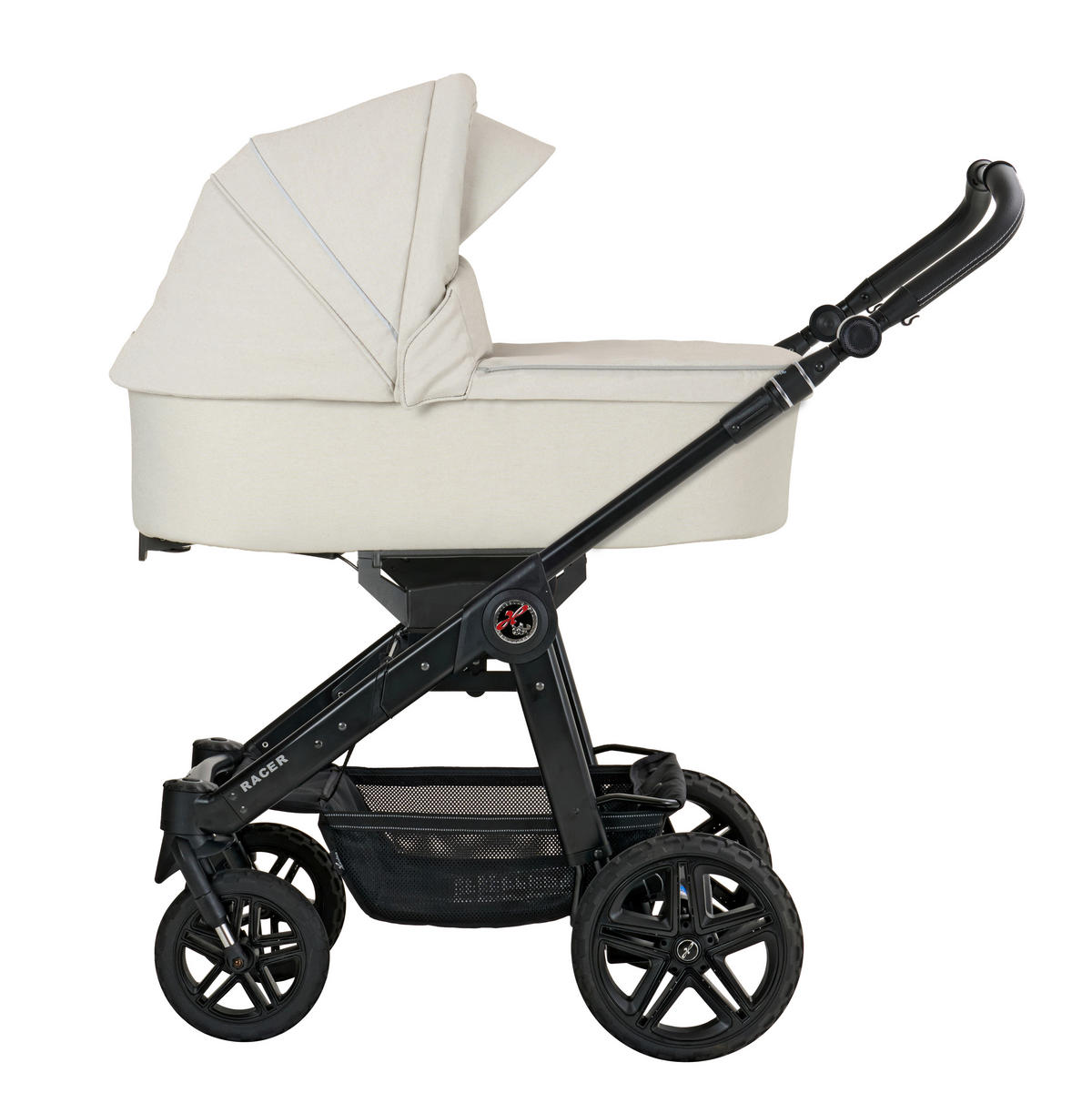 KINDERWAGENSET RACER GTS  - Greige/Cappuccino, Basics, Textil/Metall (59/113/101cm) - Hartan