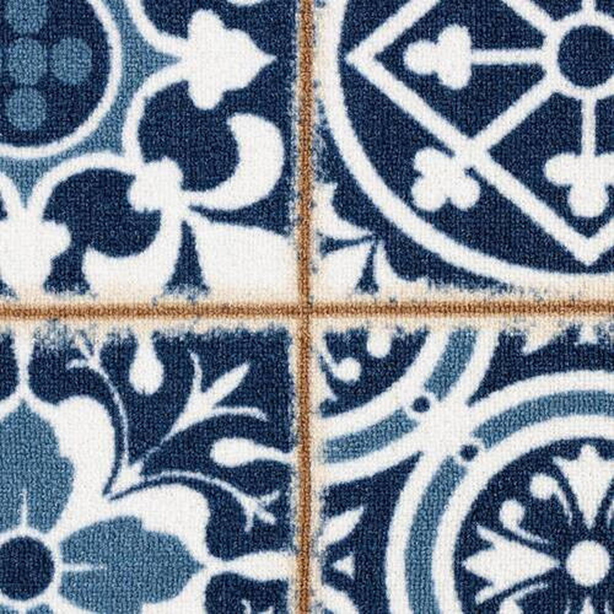 LÄUFER 80/450 cm  - Blau, Design, Kunststoff/Textil (80/450cm) - Novel