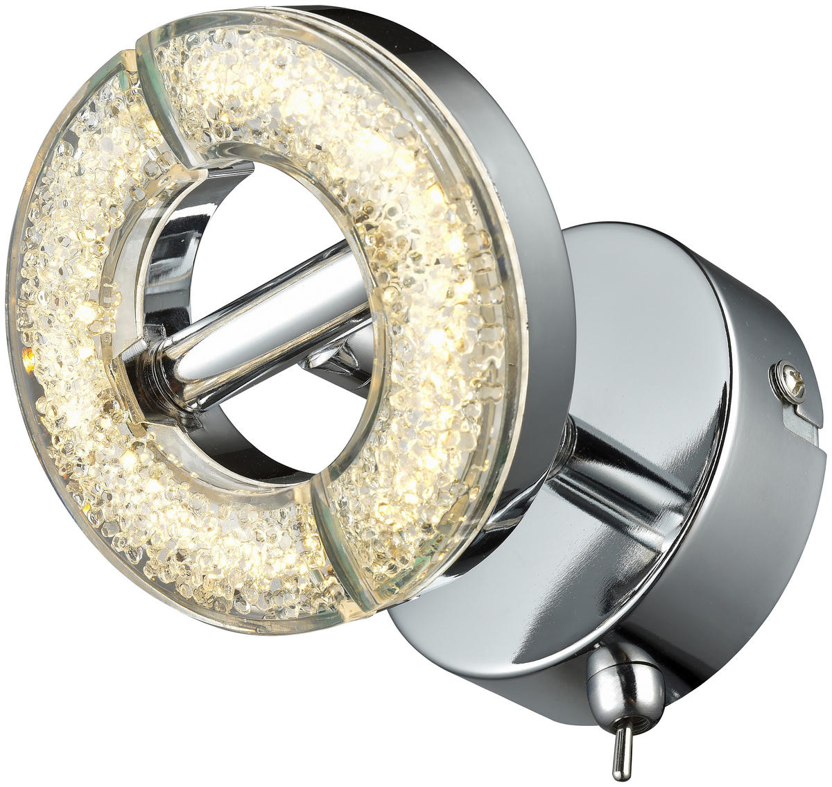 LED ZÁŘIČ, 10/10 cm  - Design, kov/plast (10/10cm) - Novel