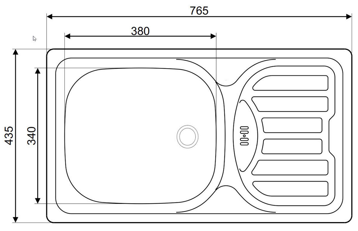 SUDOPERA      76/44/15 cm      - boja nerđajućeg čelika, Osnovno, metal (76/44/15cm)