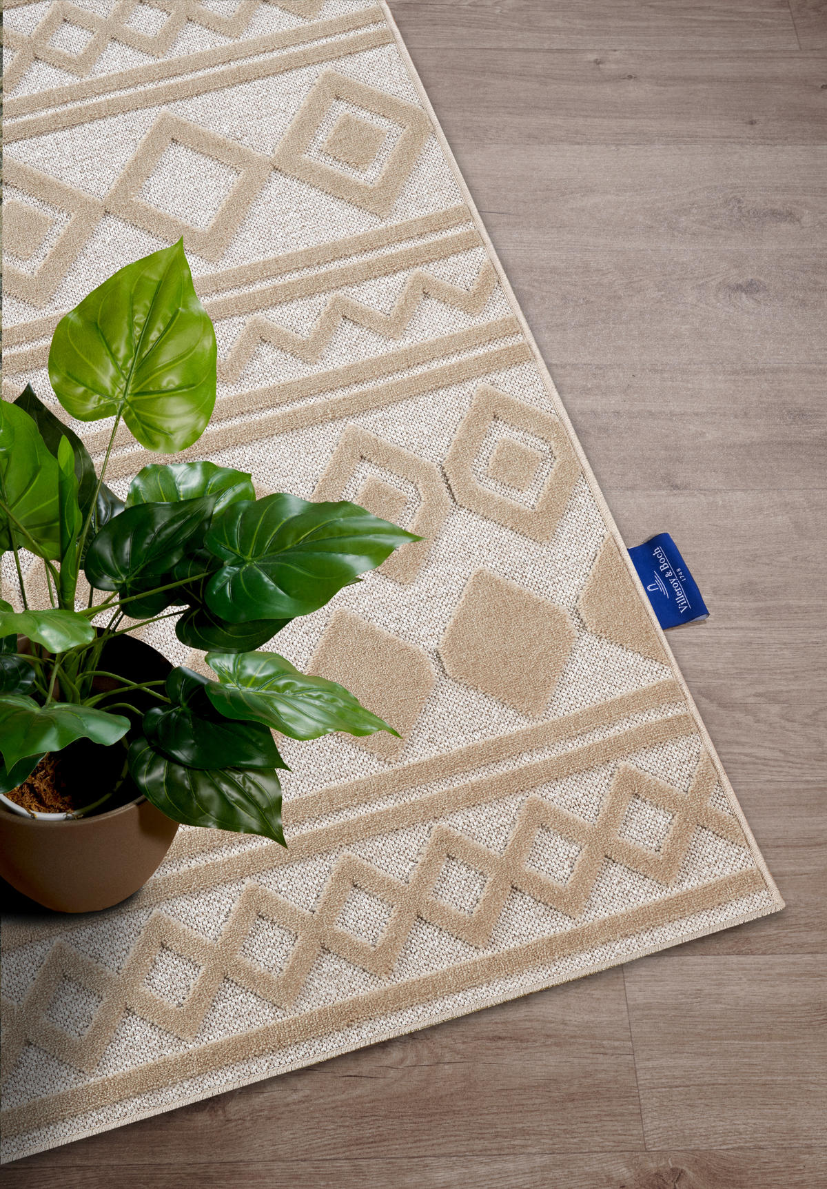 FLACHWEBETEPPICH 200/290 cm Kollektion 1879 Creme  - Creme, Design, Textil (200/290cm) - Villeroy & Boch