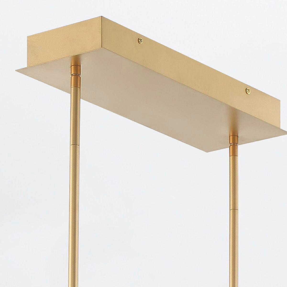 LED-HÄNGELEUCHTE 122,8/50/23,1 cm    - Messingfarben, Design, Glas/Metall (122,8/50/23,1cm) - Elstead Lighting