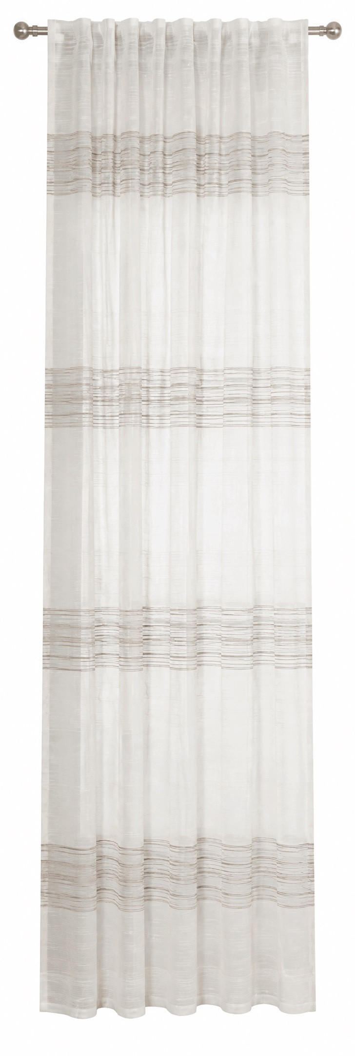 GOTOVA ZAVESA bela  140/245 cm  - bela, Osnovno, plastika (140/245cm)
