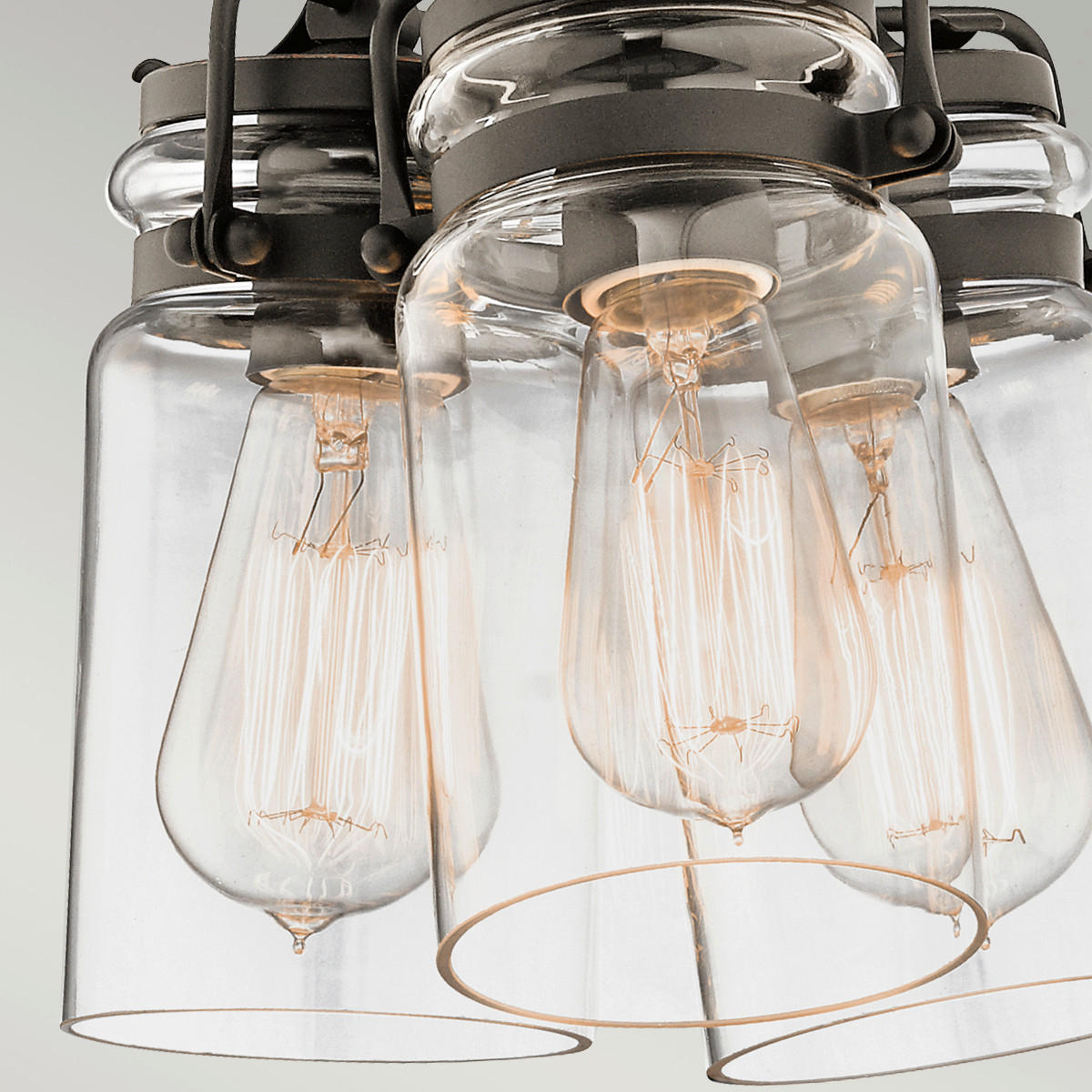 HÄNGELEUCHTE 21.6/25.6 cm    - Bronzefarben, Konventionell, Glas/Metall (21.6/25.6cm) - Elstead Lighting