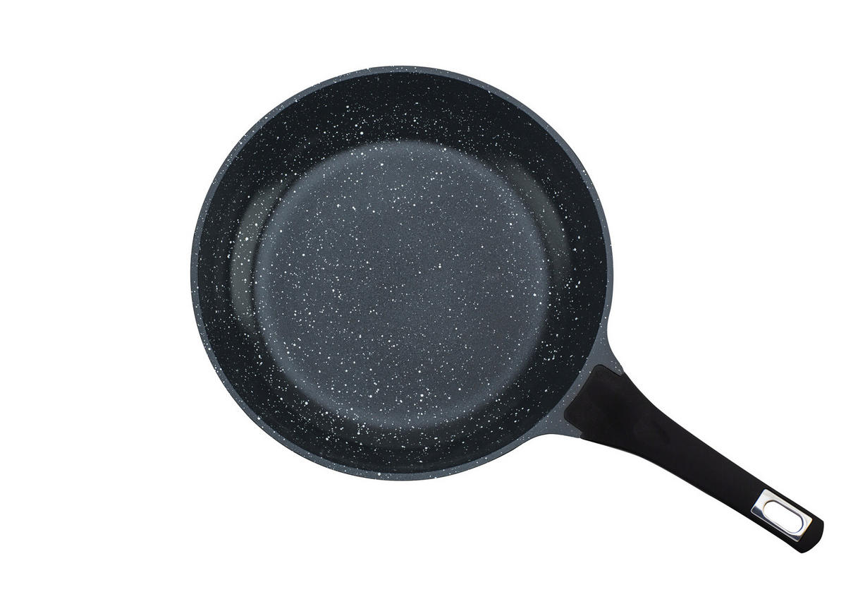 BRATPFANNE Titanium Granit Advanced Vitaflon® Quarzit Beschichtung 28 cm  - Schwarz, Basics, Metall (28cm) - GSW