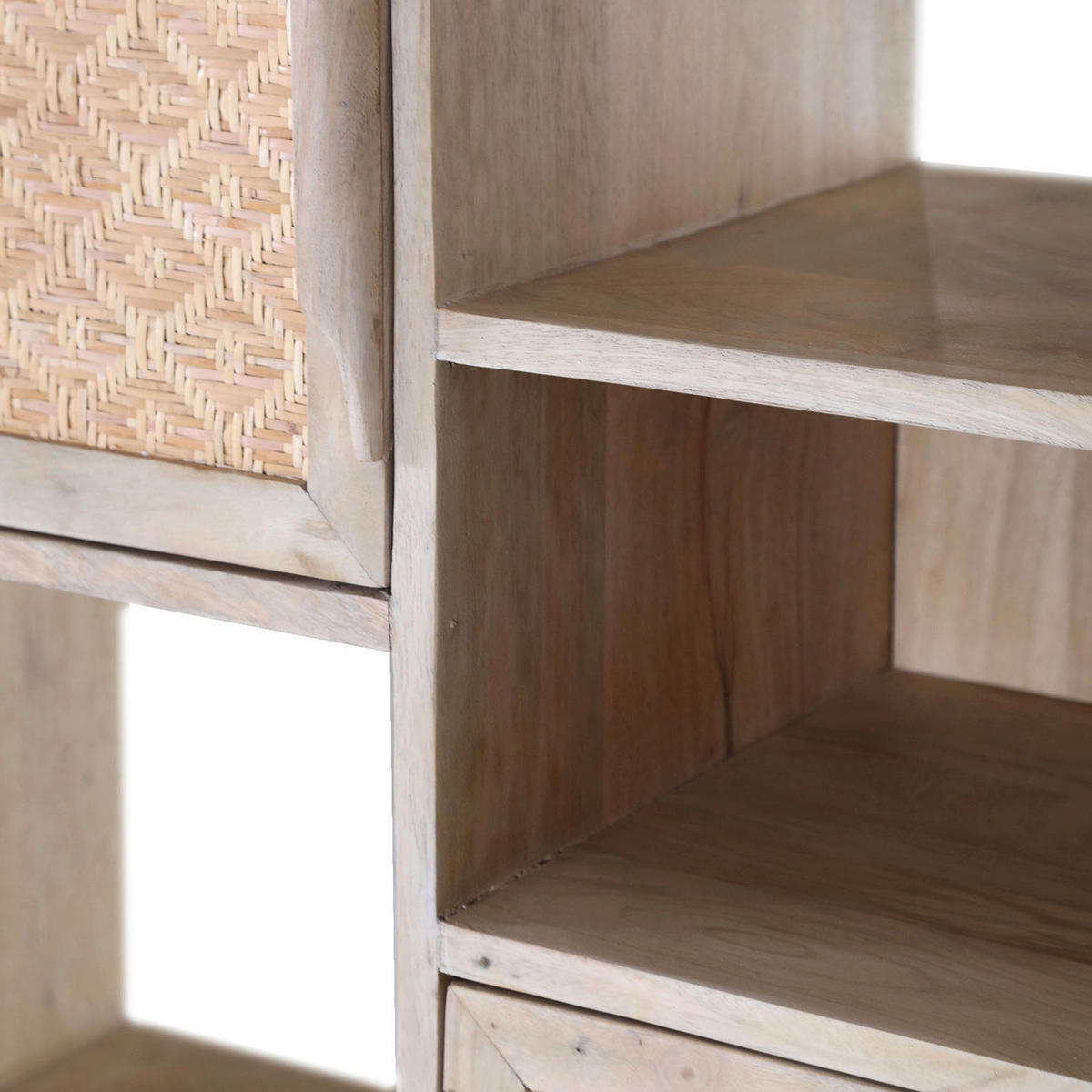 HIGHBOARD  in 80/146/37 cm  - Goldfarben/Naturfarben, Natur, Holz/Metall (80/146/37cm)